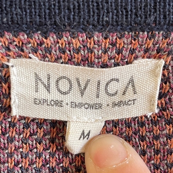 Geometric Patterned Sweater Multicolor - Picture 3 of 7